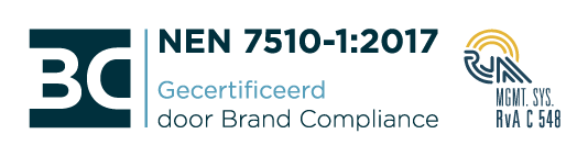 NEN 7510-1:2017, Certificeret af Brand Compliance